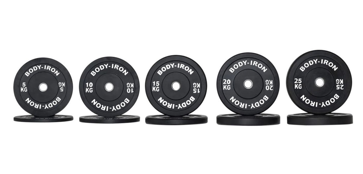 160kg Olympic Barbell & Bumper Plate Set World Fitness