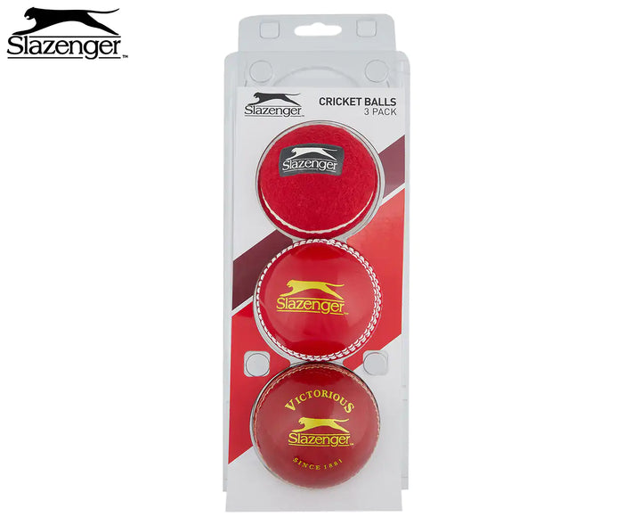 Slazenger Cricket Balls 3 Pack Qty 10