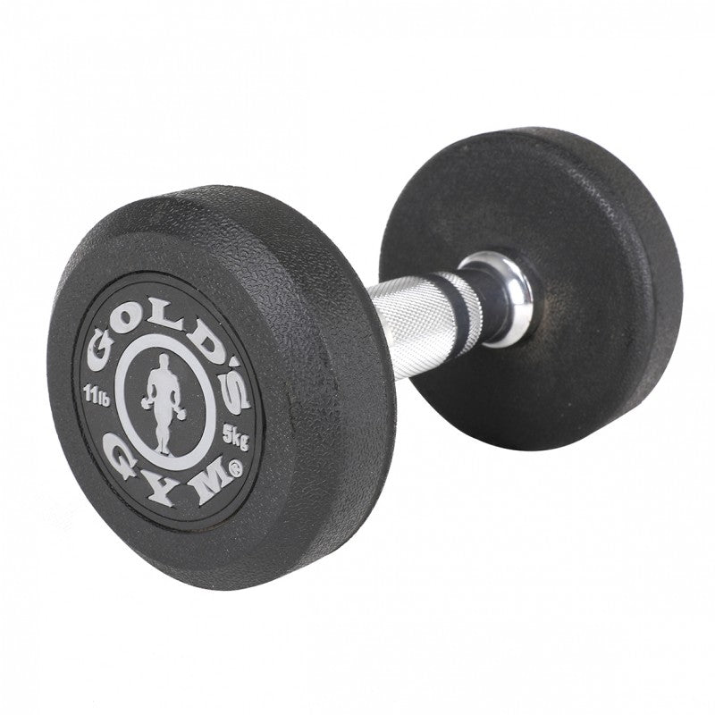 Gold's Gym 5kg Rubber Dumbbell Pair – World Fitness