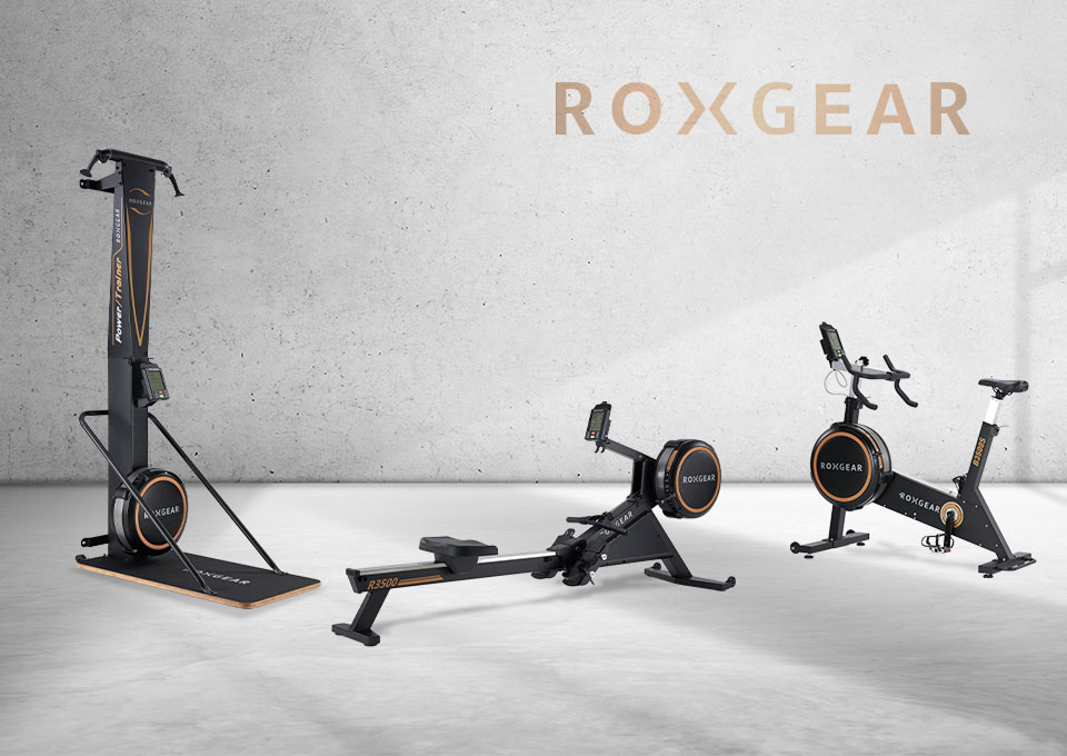 CrossFit vs HYROX – ROXGEAR commercial air bike, rower and ski machine at World Fitness Australia