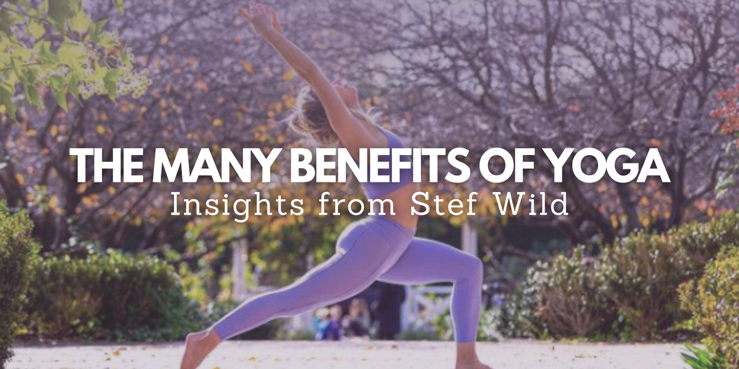 Woman performing yoga lunge pose outdoors, highlighting flexibility, balance and wellness benefits