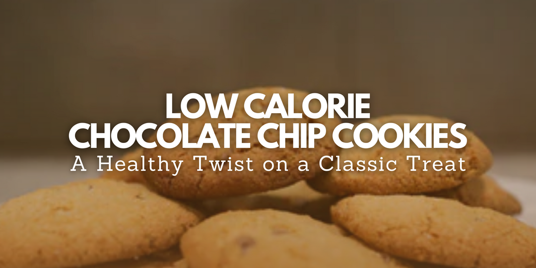 Low calorie chocolate chip cookies, healthy homemade snack alternative
