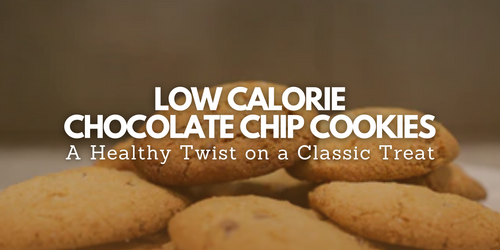 Low calorie chocolate chip cookies, healthy homemade snack alternative