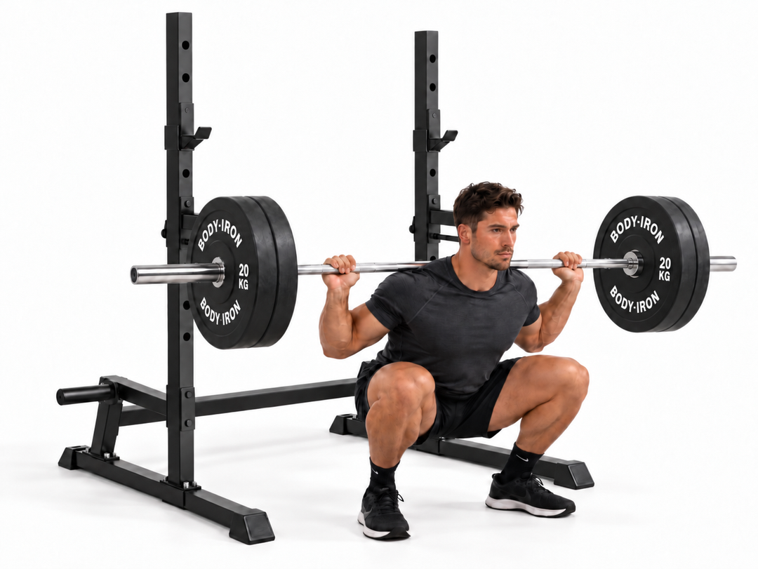 BodyIron® MPX100 Multi-Press Squat Rack & UB250 FID Bench Complete Weight Package