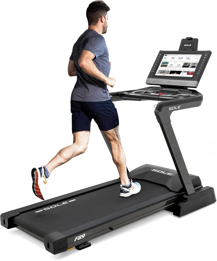 Sole F89 Premium Smart Treadmill | 21.5” Touchscreen & Incline Decline