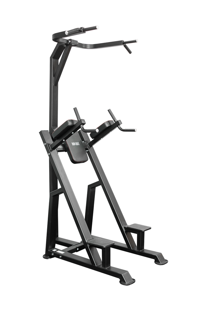 Body Iron Commercial Vertical Knee Raise / Dip / Pull Up Power Tower