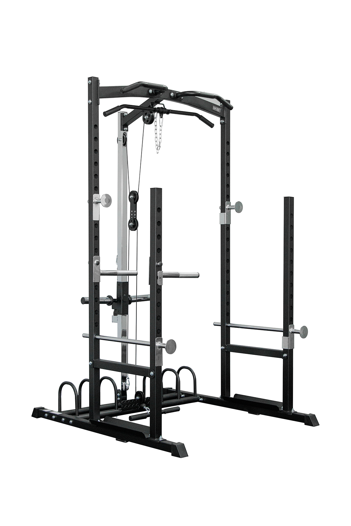 Body Iron SRL995 Squat Rack with Lat Pulldown & Seated Row | Home Gym ...