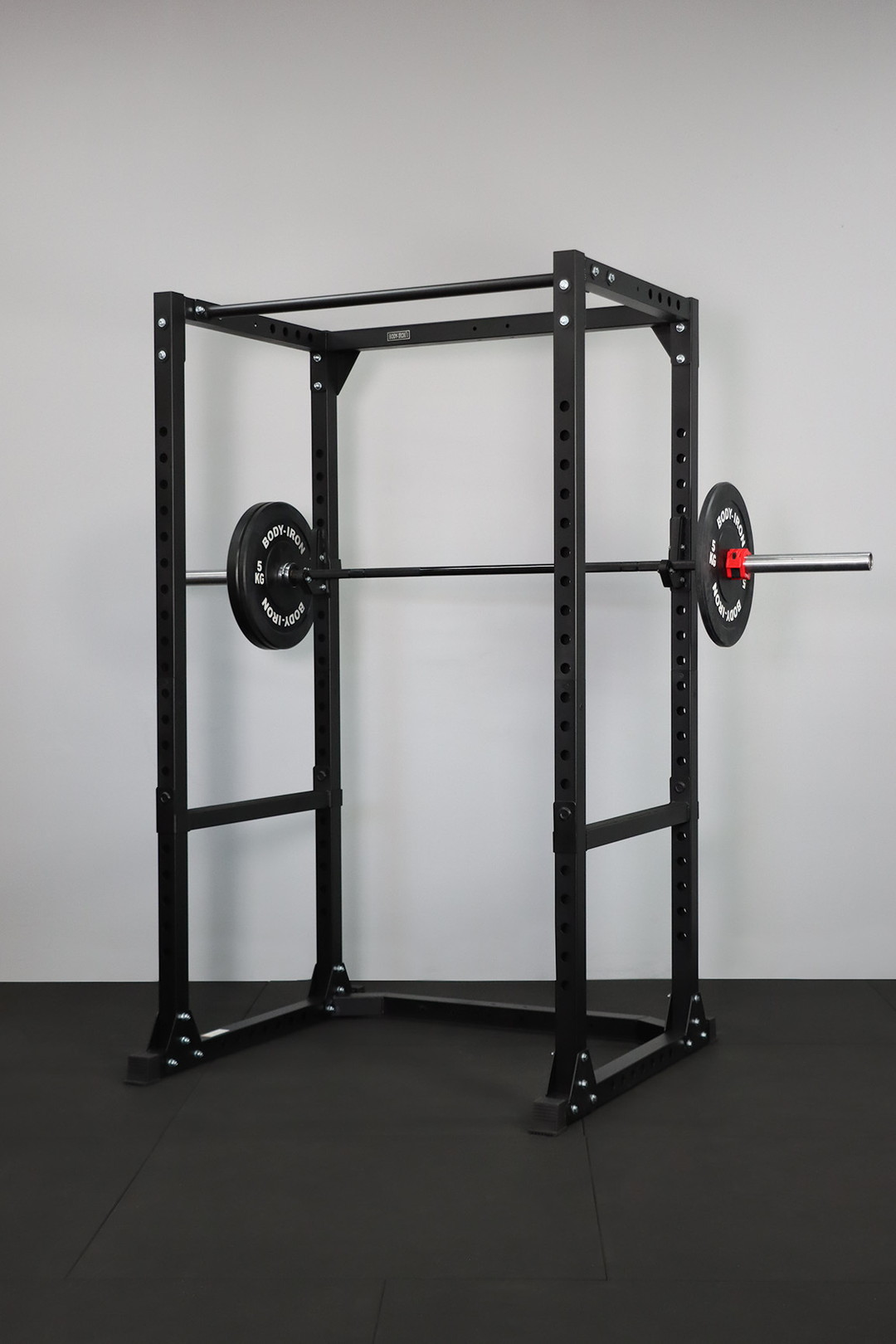 Body Iron CX88 Power Rack Elite Set + 120kg Olympic Barbell & Bumper Plate Set