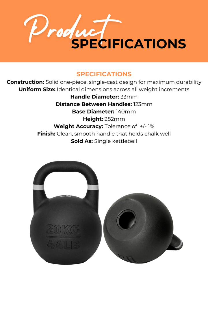Body Iron Rising Pro Grade Competition Kettlebell 20kg