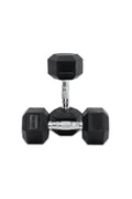 15kg BodyIron® Commercial Rubber Hex Dumbbell Pair