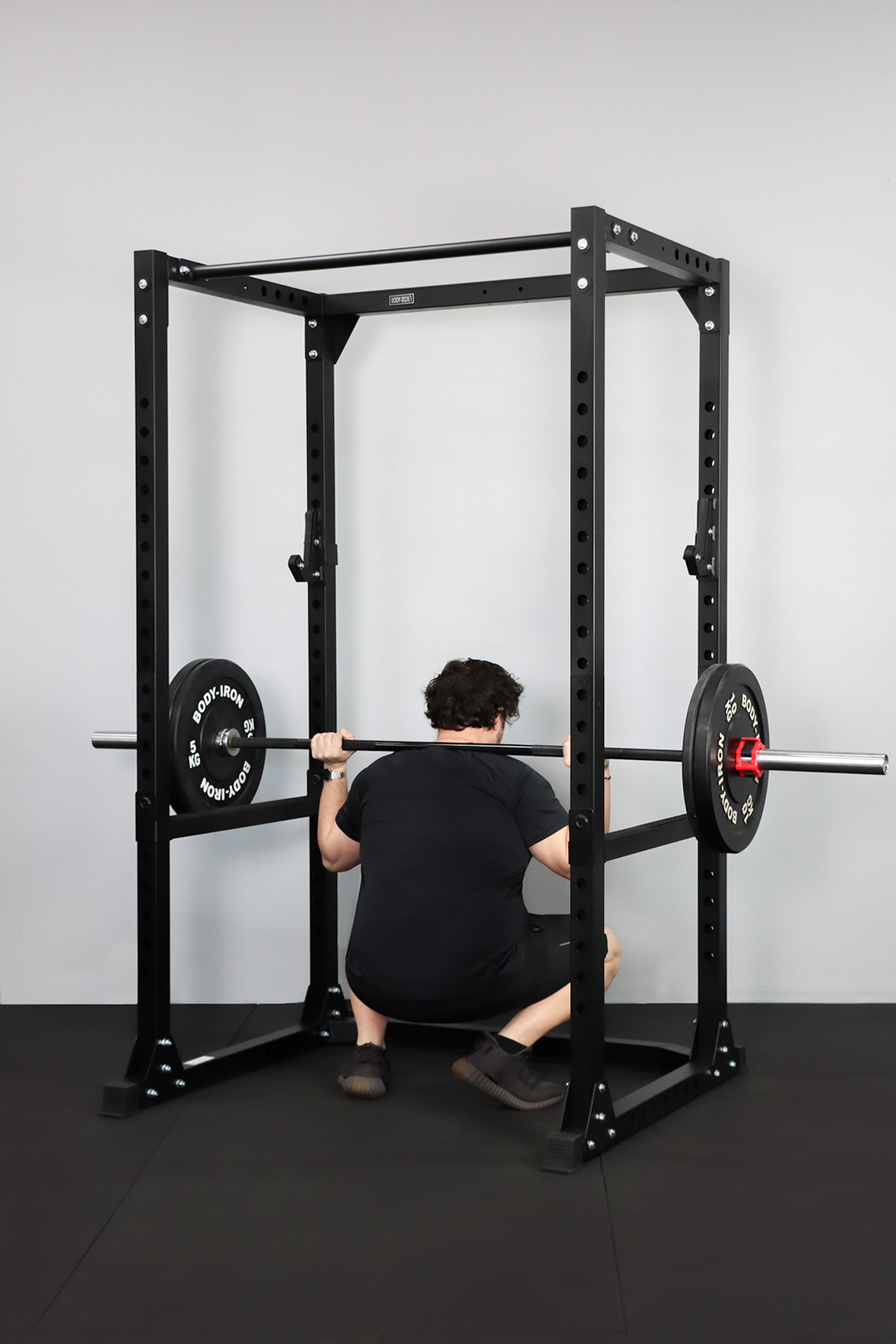 Body Iron CX88 Power Rack Elite Set + 120kg Olympic Barbell & Bumper Plate Set