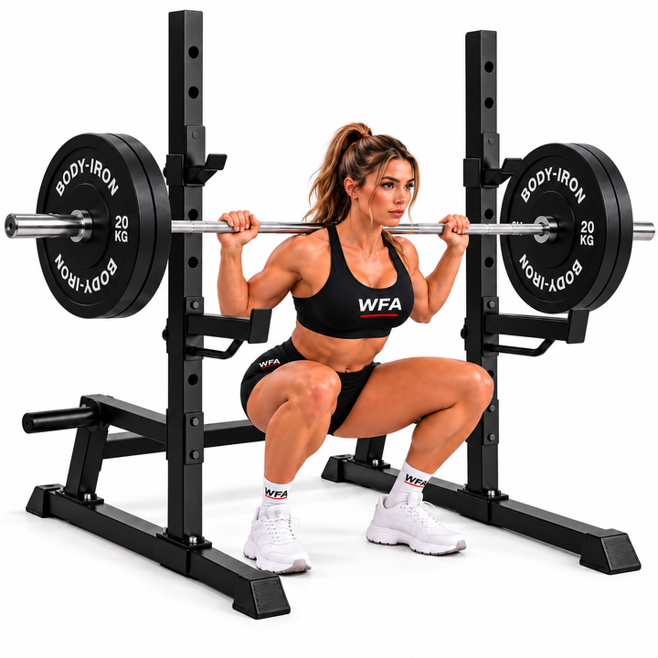 BodyIron® MPX100 Multi-Press Squat Rack & UB250 FID Bench Complete Weight Package