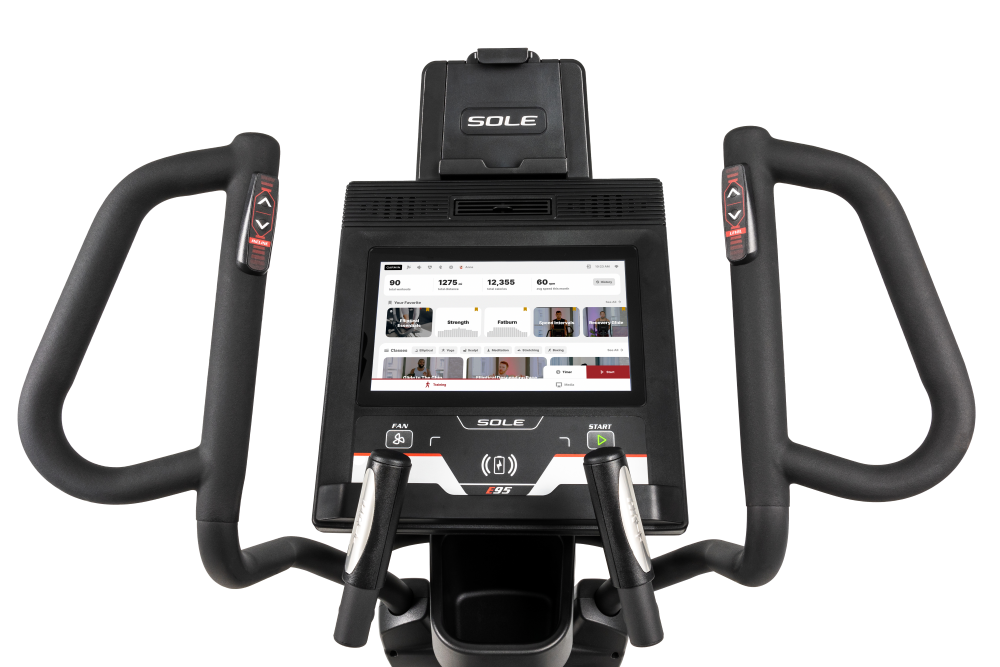 Sole E95 Elliptical Cross Trainer Entertainment
