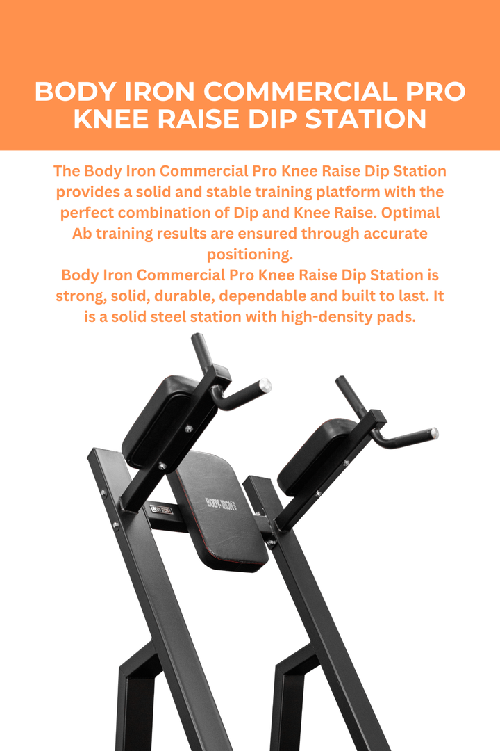 Body Iron Commercial Pro Knee Raise Dip Station