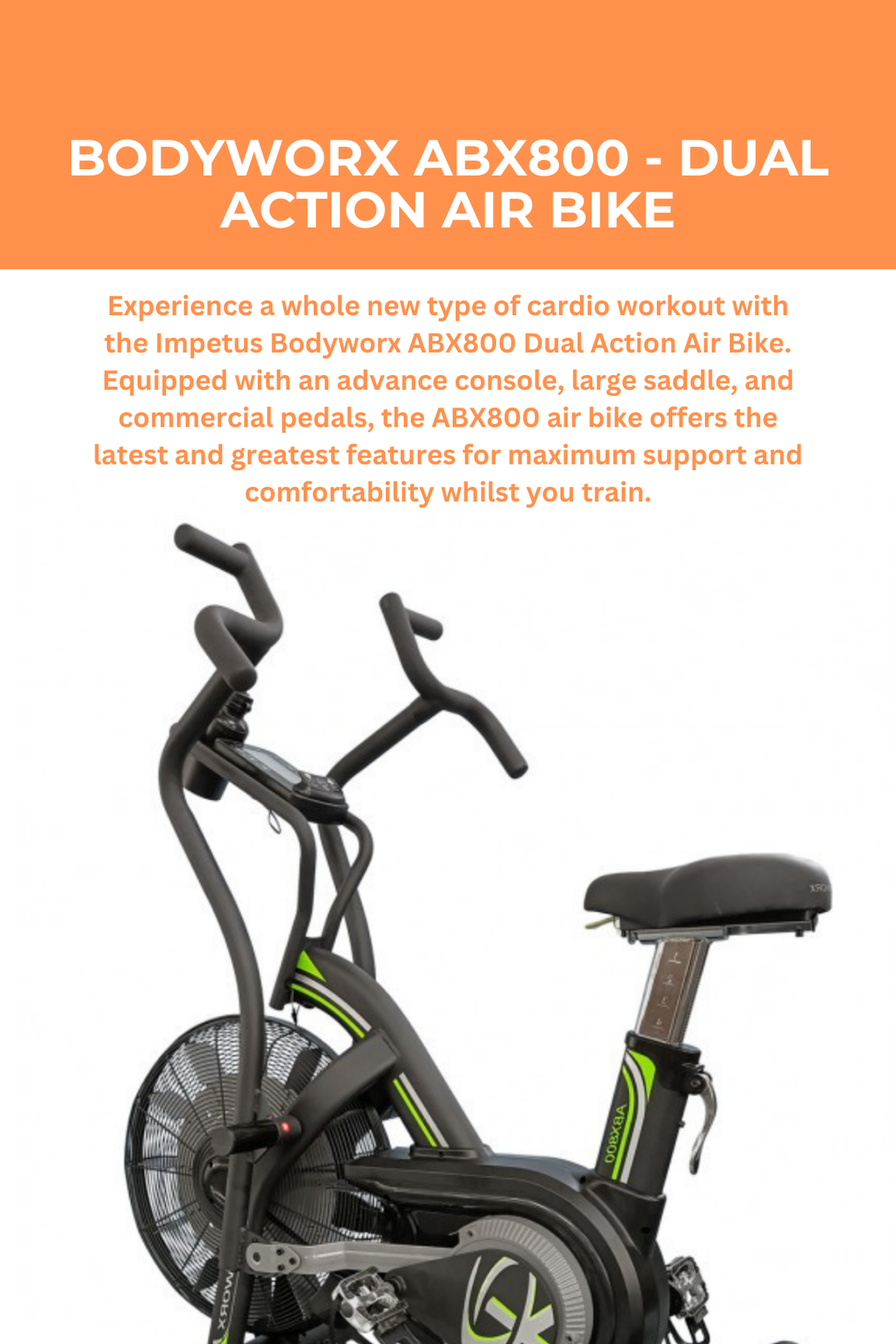 BODYWORX ABX800 DUAL ACTION AIR BIKE – World Fitness