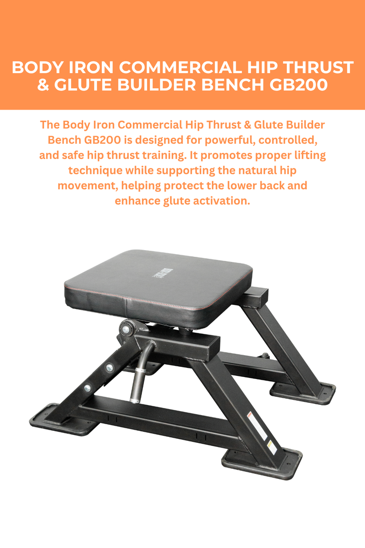 Body Iron Commercial Hip Thrust & Glute Builder Bench GB200
