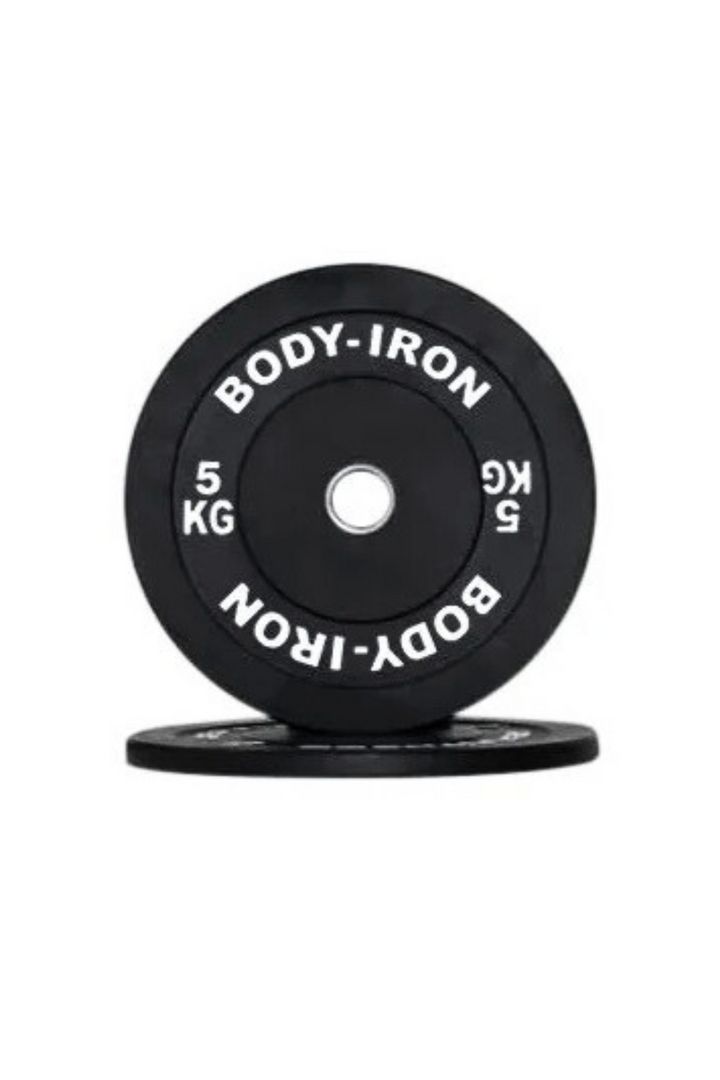 Body Iron 5kg Pro Bumper Plate Black Pair