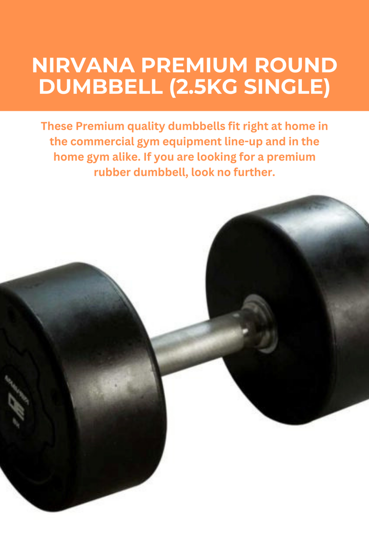 Nirvana Premium Round Dumbbell (2.5kg Single)