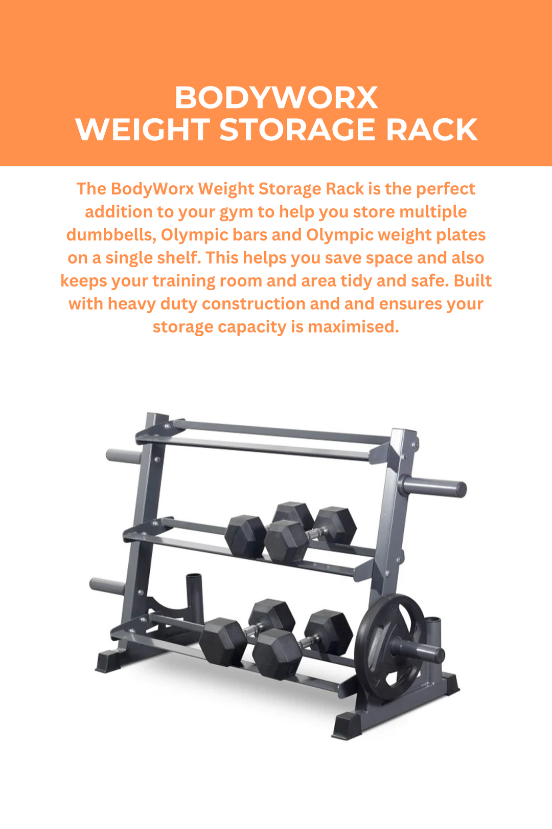 BodyWorx Weight Storage Rack