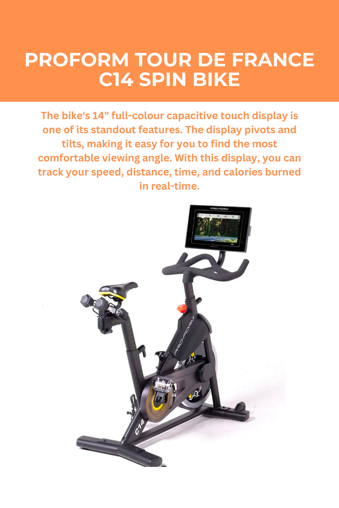 ProForm Tour De France C14 Spin Bike World Fitness