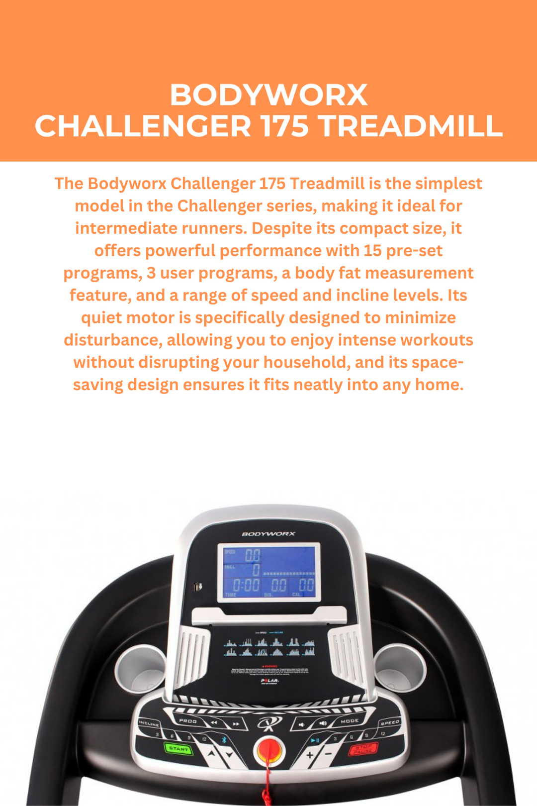 Bodyworx Challenger 175 Treadmill