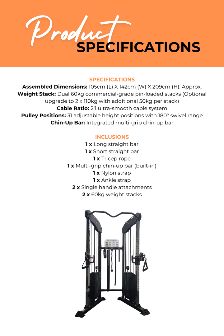 BodyIron® BFX250V2 Commercial Functional Trainer