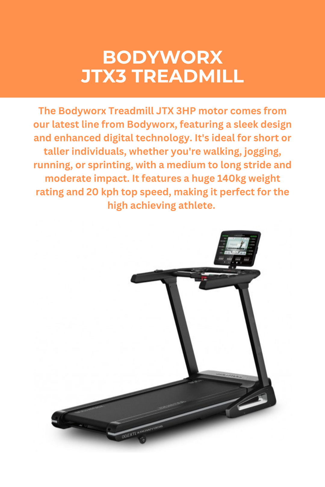 Bodyworx JTX3 Treadmill