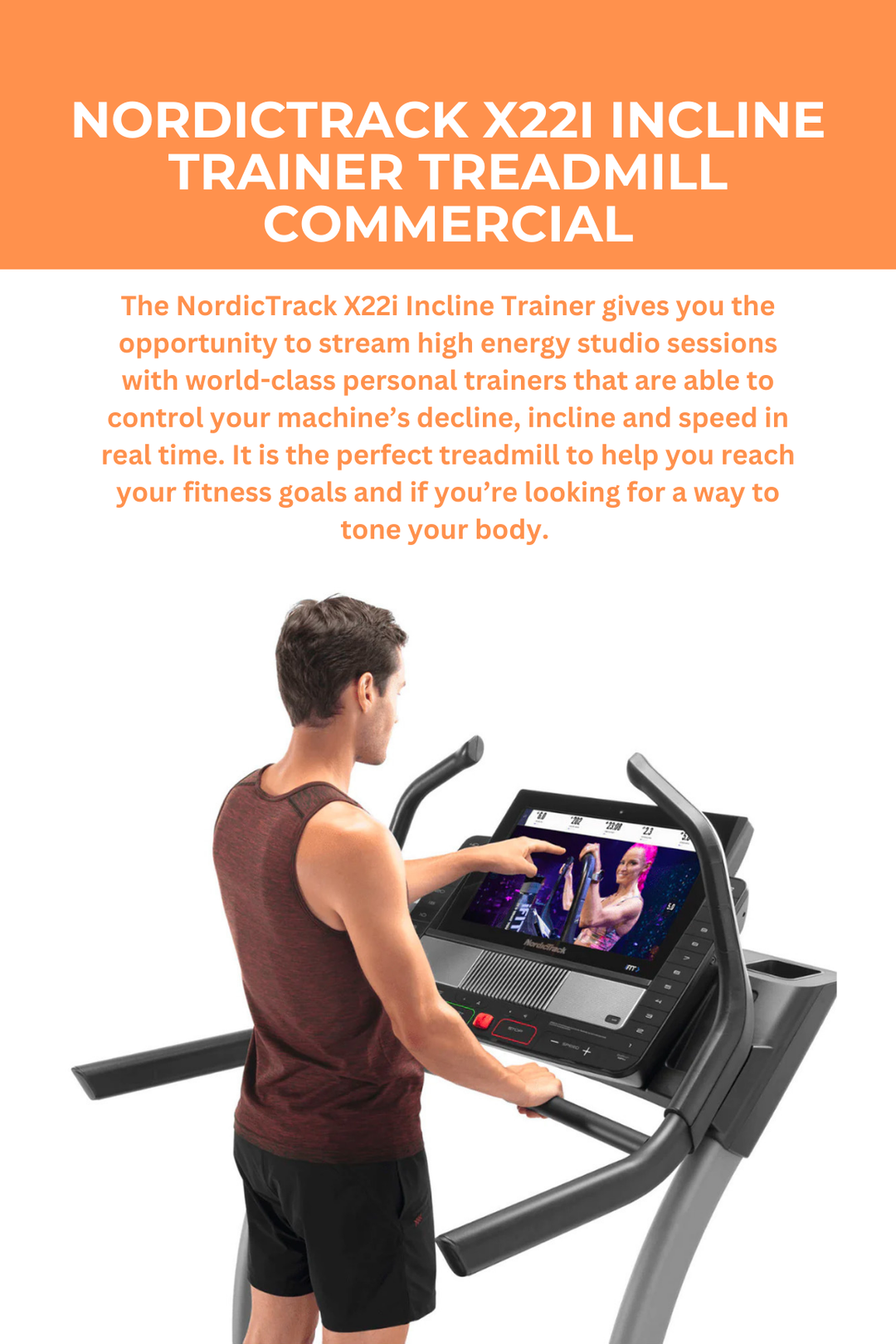 NordicTrack X22i Incline Trainer Treadmill Commercial