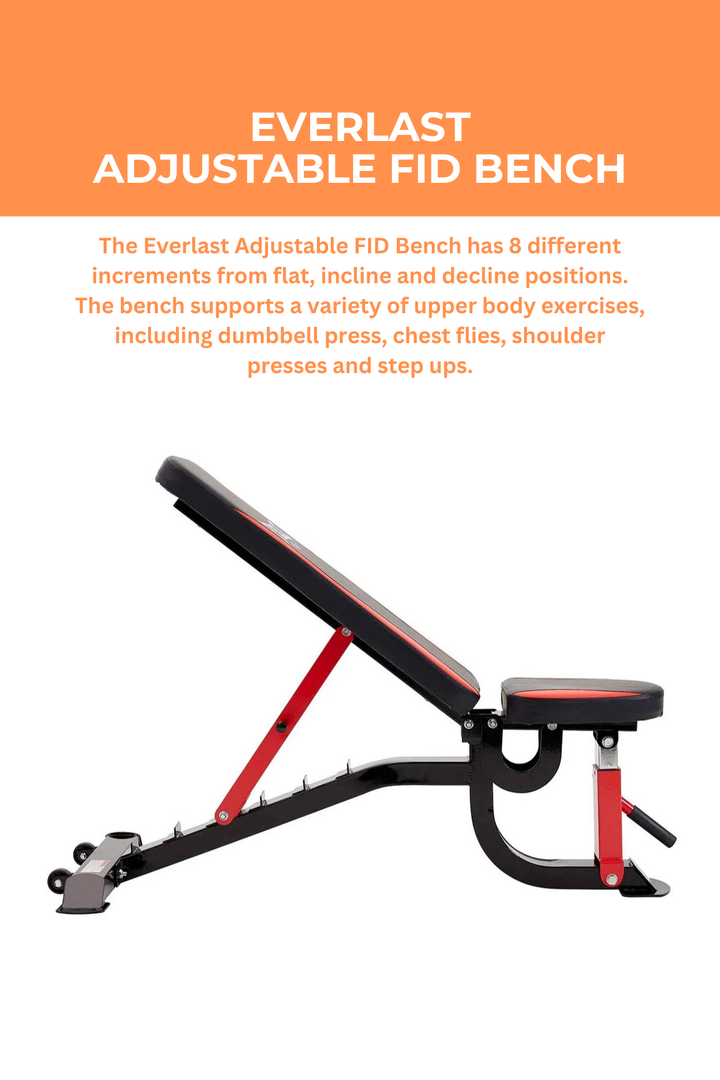 Everlast Adjustable FID Bench