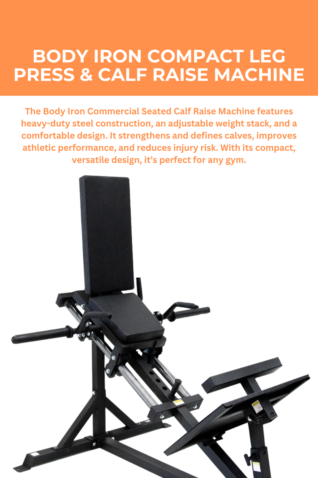 BodyIron® Compact Leg Press & Calf Raise Machine