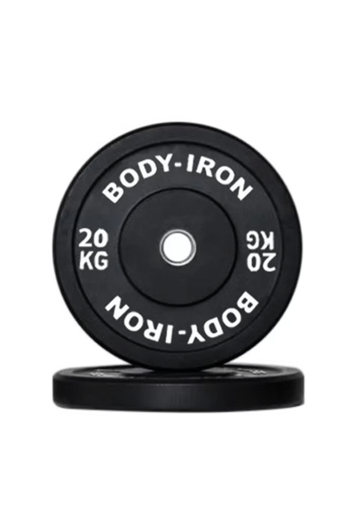 Body Iron 20kg Pro Bumper Plate Black Pair