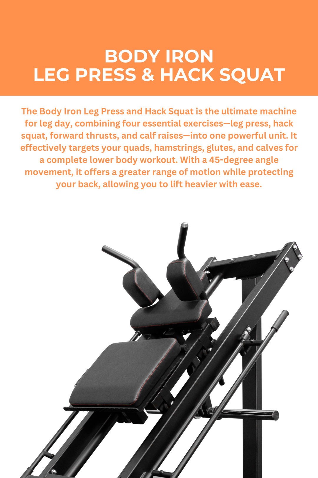 Leg Press Hack Squat Machine Body Iron – World Fitness