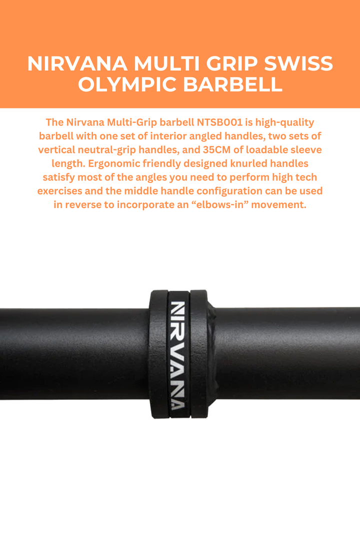 Nirvana Multi Grip Swiss Olympic Barbell