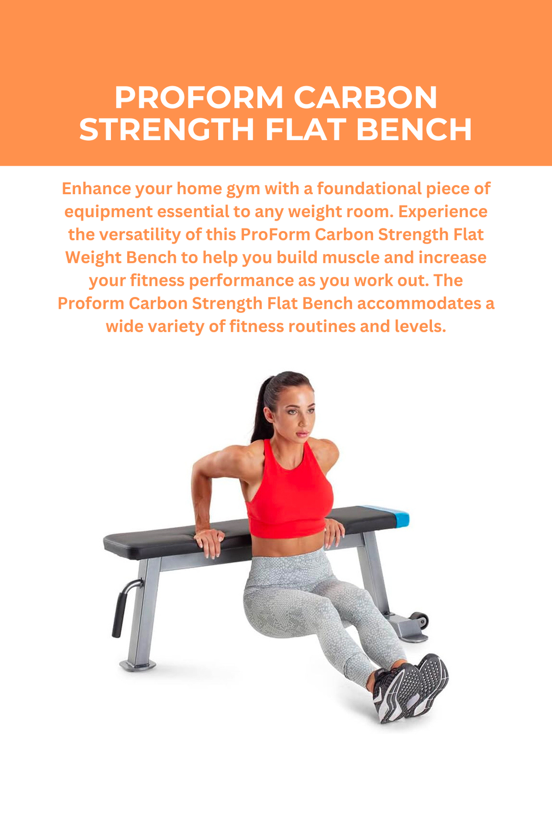 Proform carbon strength adjustable bench sale