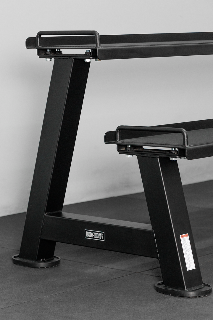 Body Iron Commercial Kettlebell Rack (2 Trays)