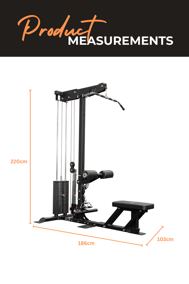 BodyIron® Commercial Lat Pull Down + FUNCTIONAL TRAINER FTB90 Combo