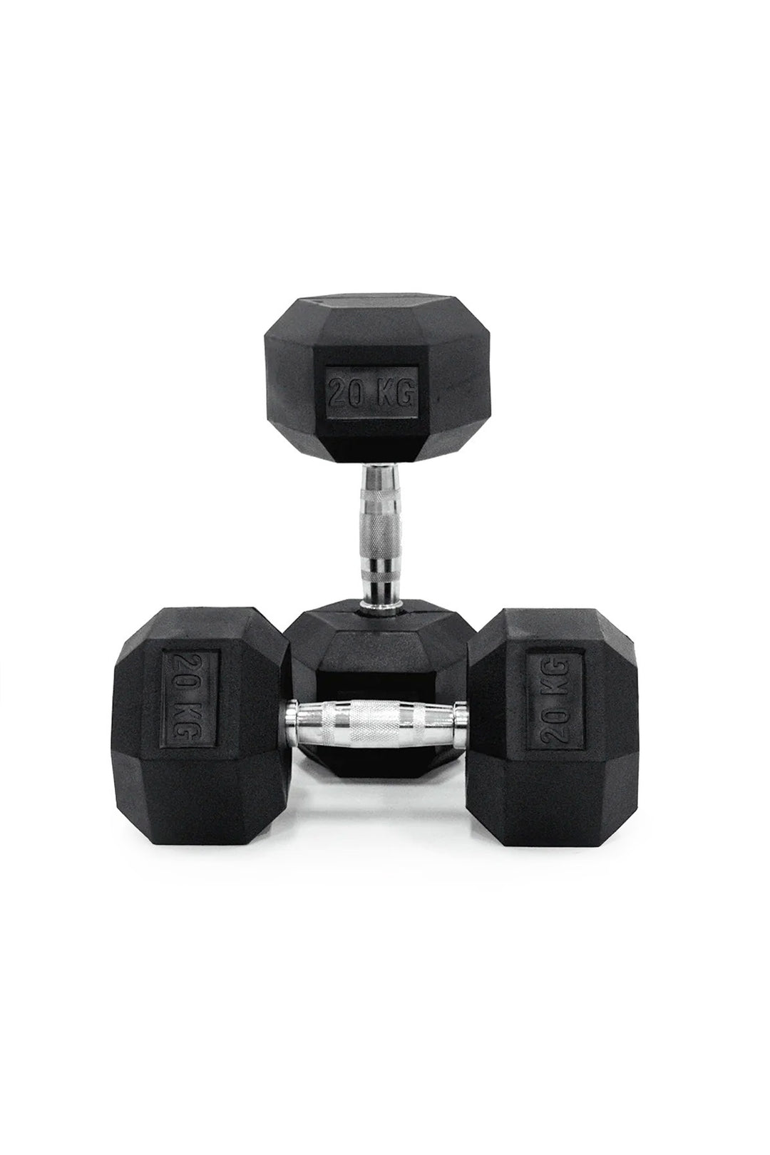 20kg Body Iron Commercial Rubber Hex Dumbbell Pair – World Fitness