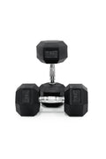 20kg BodyIron® Commercial Rubber Hex Dumbbell Pair
