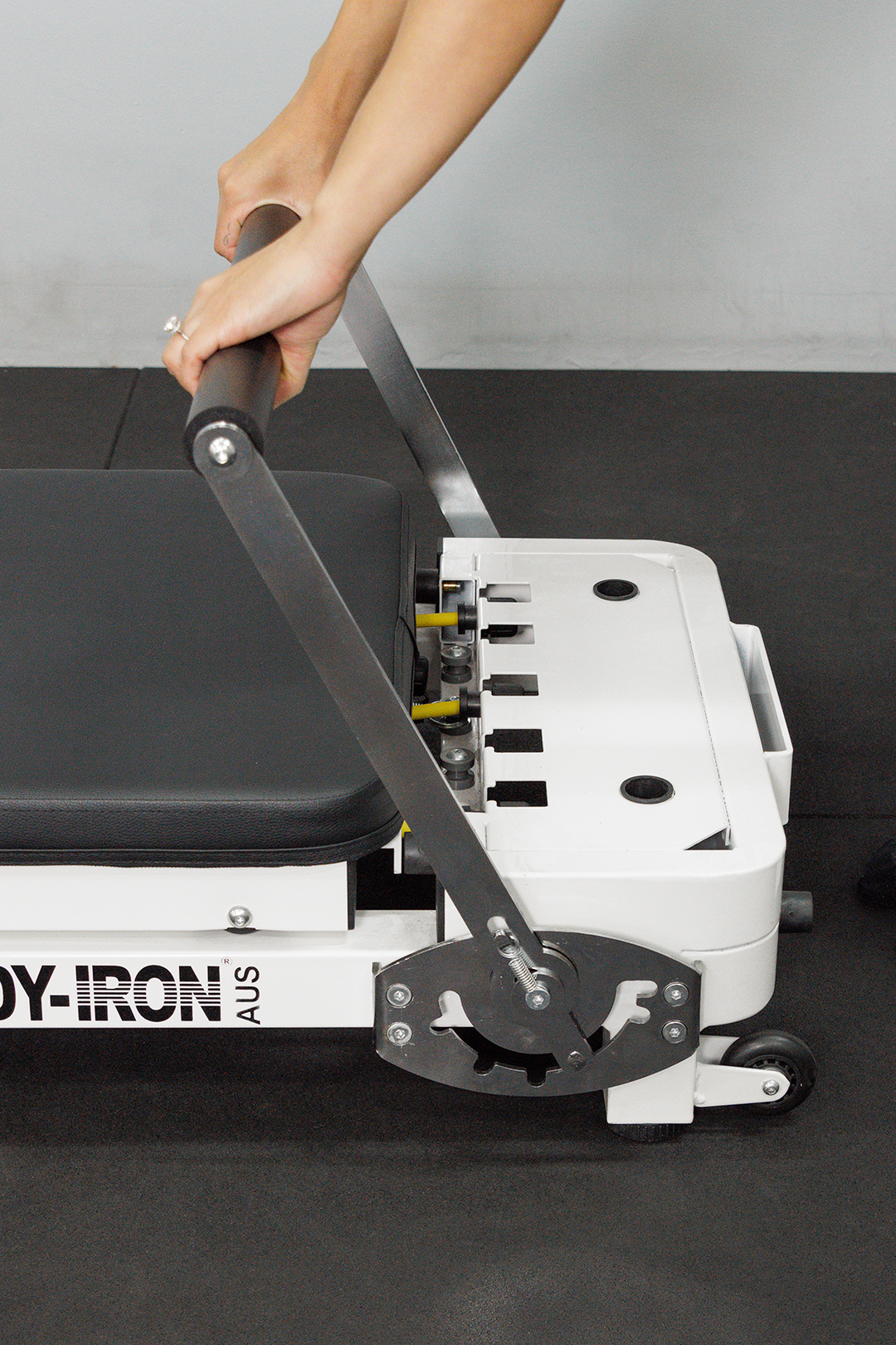 BodyIron Pilates Compact Pilates Reformer Iron Frame