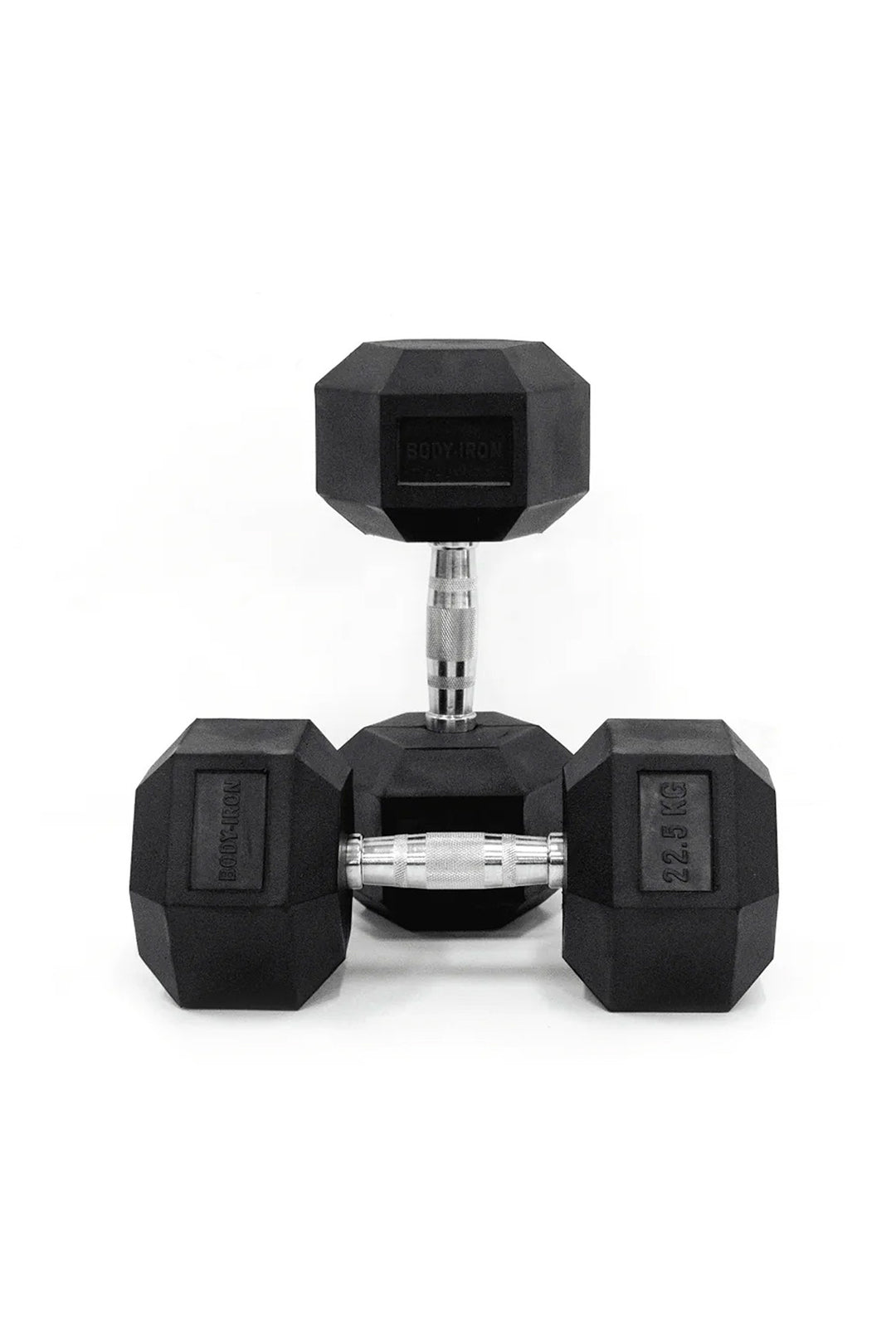 Body Iron Commercial Rubber Hex Dumbbell Pair – World Fitness