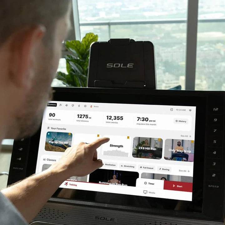 Sole F89 Premium Smart Treadmill | 21.5” Touchscreen & Incline Decline