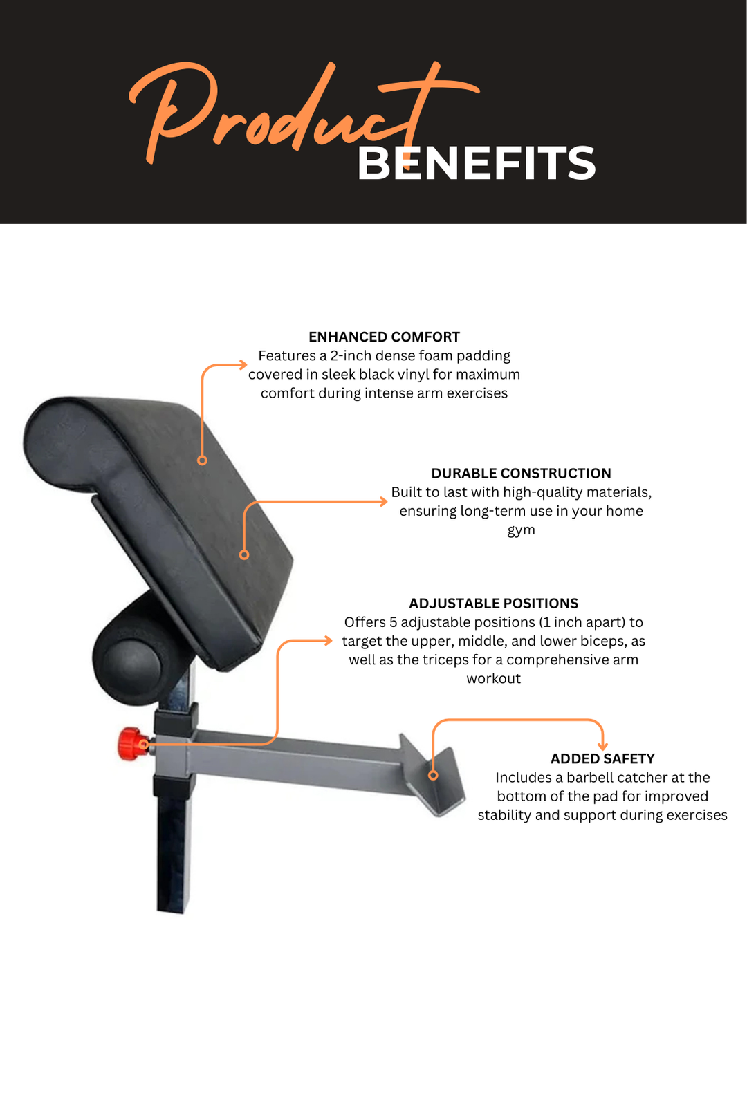 Bodycraft CF610G Curl Attachment