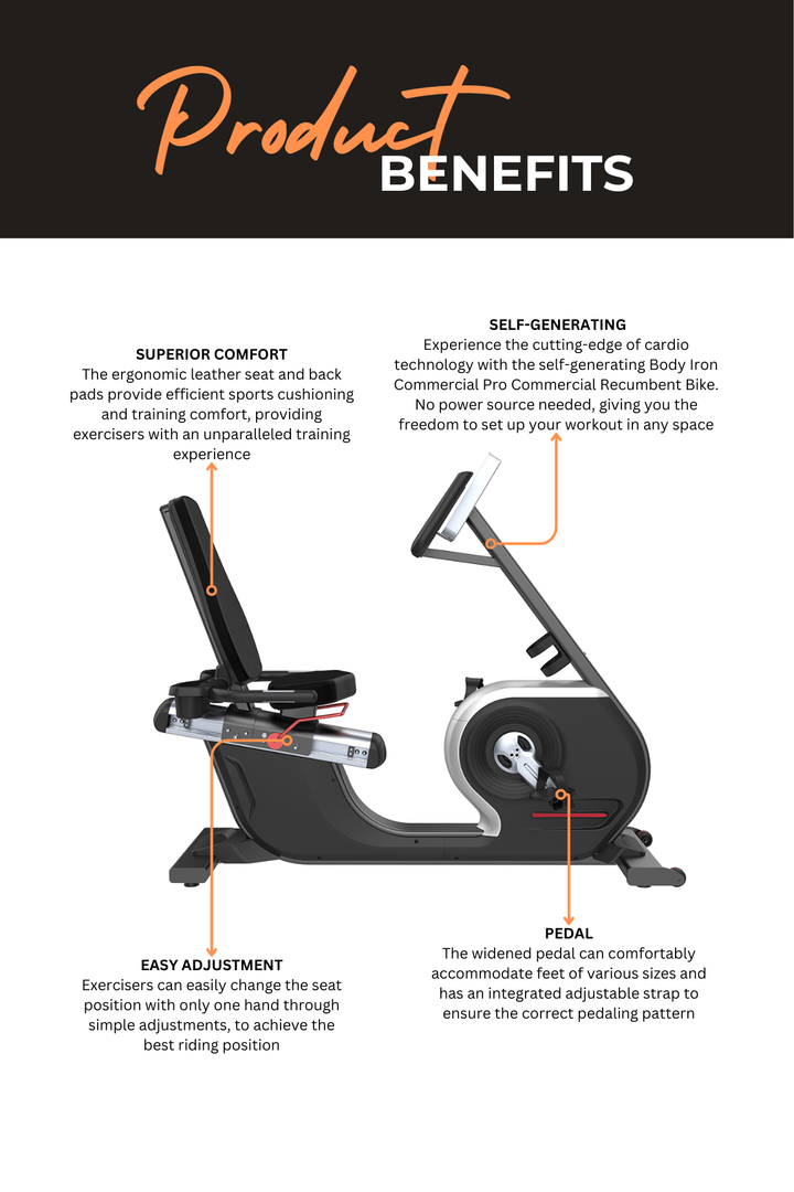 Body Iron Commercial Pro Recumbent Bike