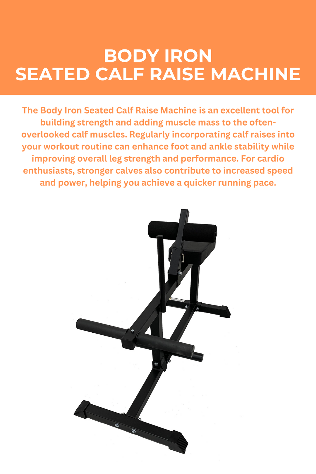 Body Iron Seated Calf Raise Machine