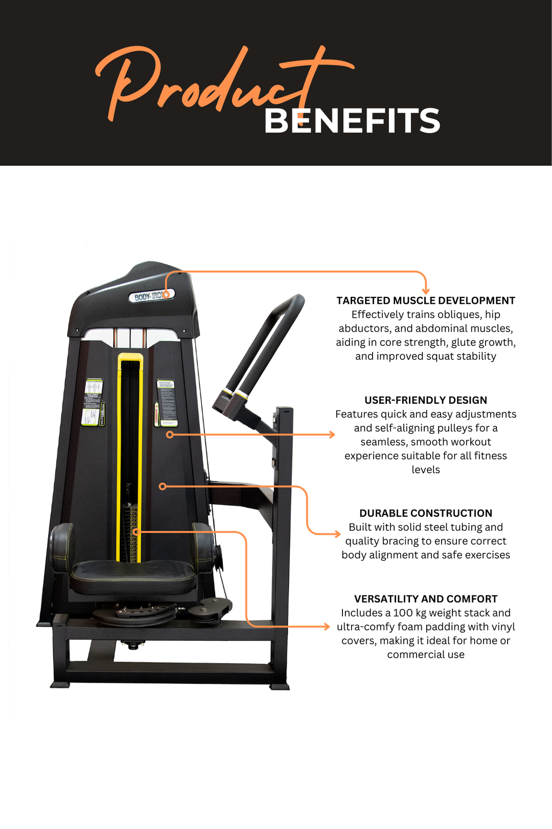 Body Iron Commercial Platinum Rotary Torso Machine