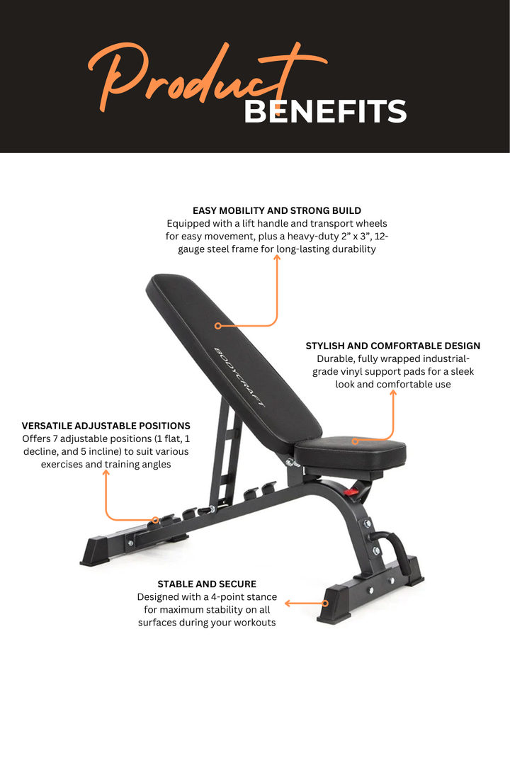 Bodycraft Light Commercial FID Utility Bench CF601