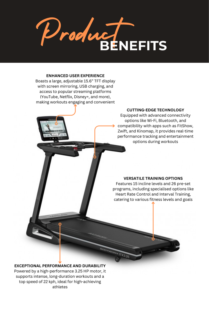 Bodyworx JTX3.25 Treadmill