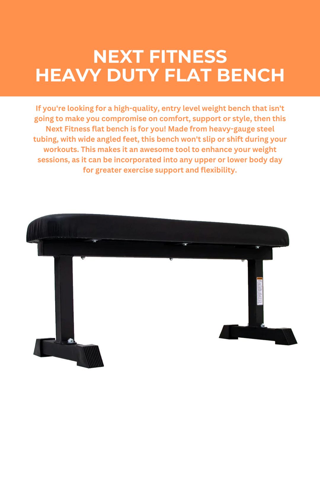 Next Fitness Heavy Duty Flat Bench