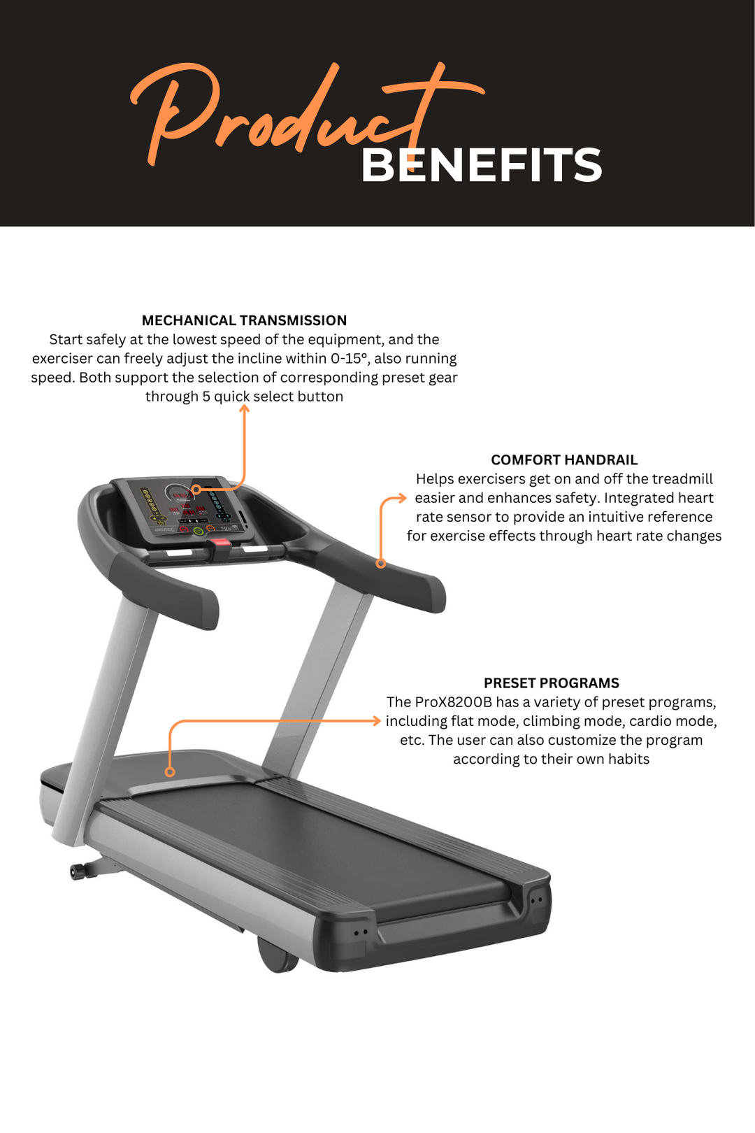 Body Iron Commercial Pro Treadmill PRX8200B