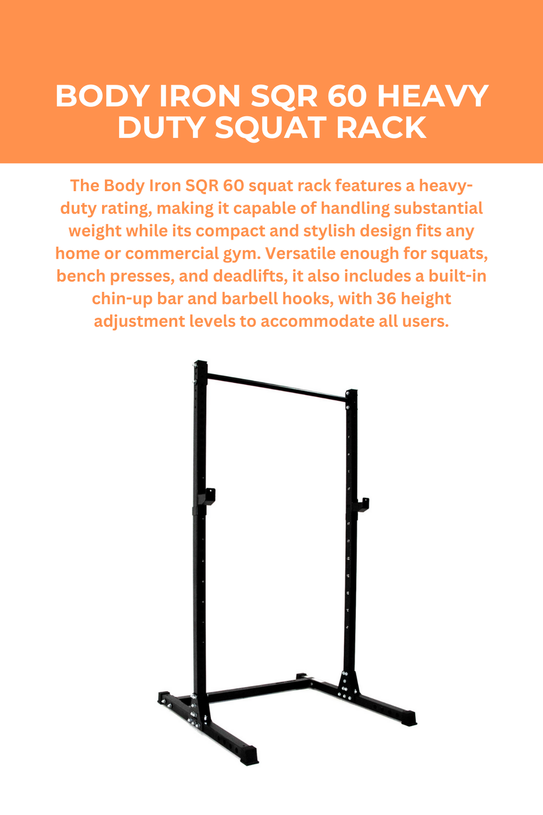 Body Iron SQR 60 Heavy Duty Squat Rack